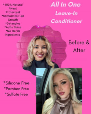 Beauty Kraze Leave-In Hair Conditioner with Plant Based Ingredients.