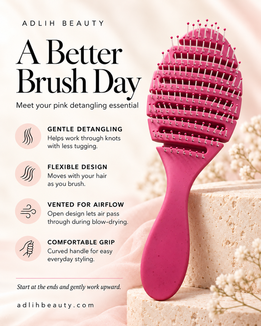 Pink Detangling Hair Brush